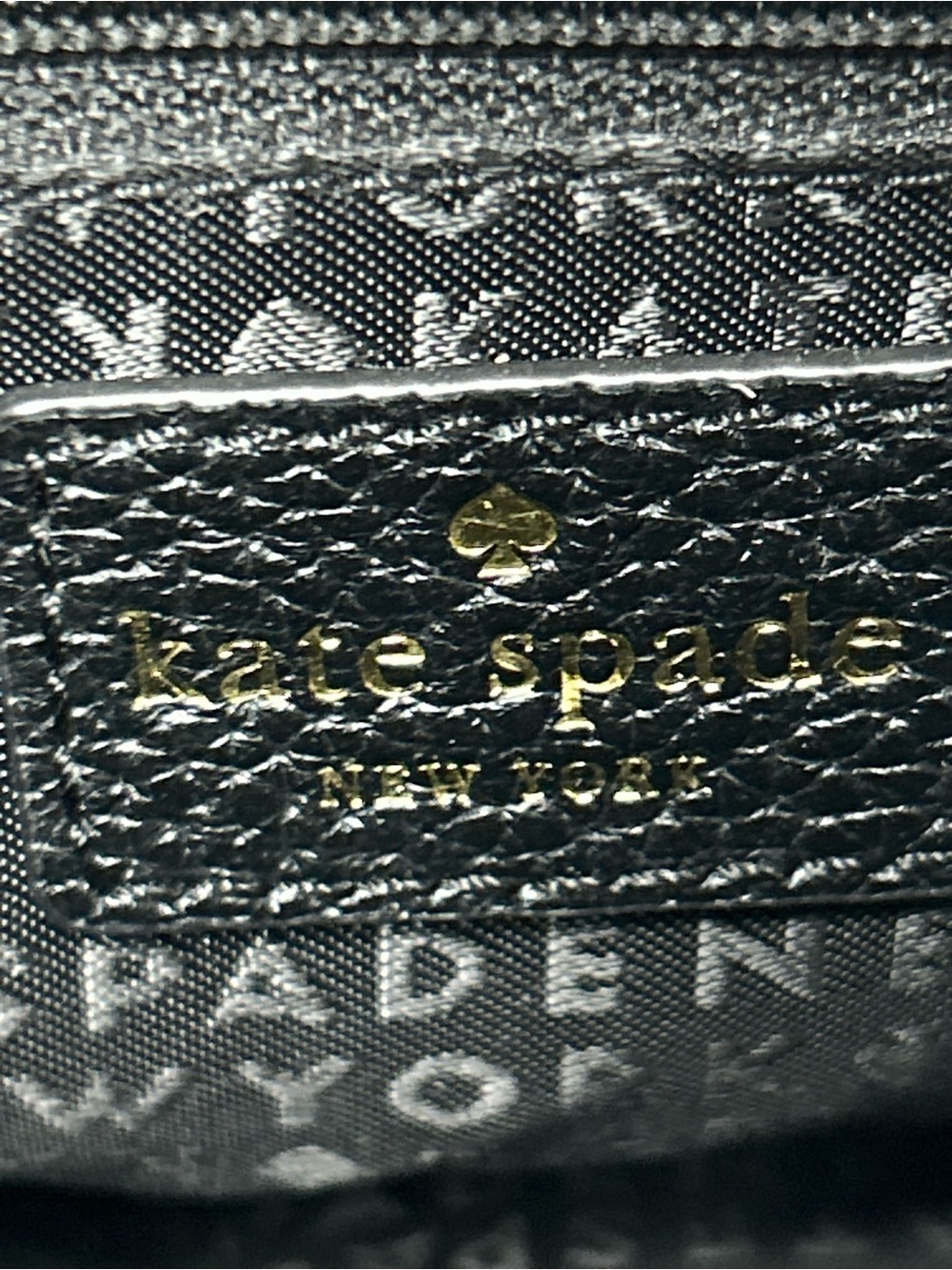 kate spade Black & Cream Pebbled Leather Crossbody Shoulder Bag Approx. 9.5x7x4 - Picture 11 of 16